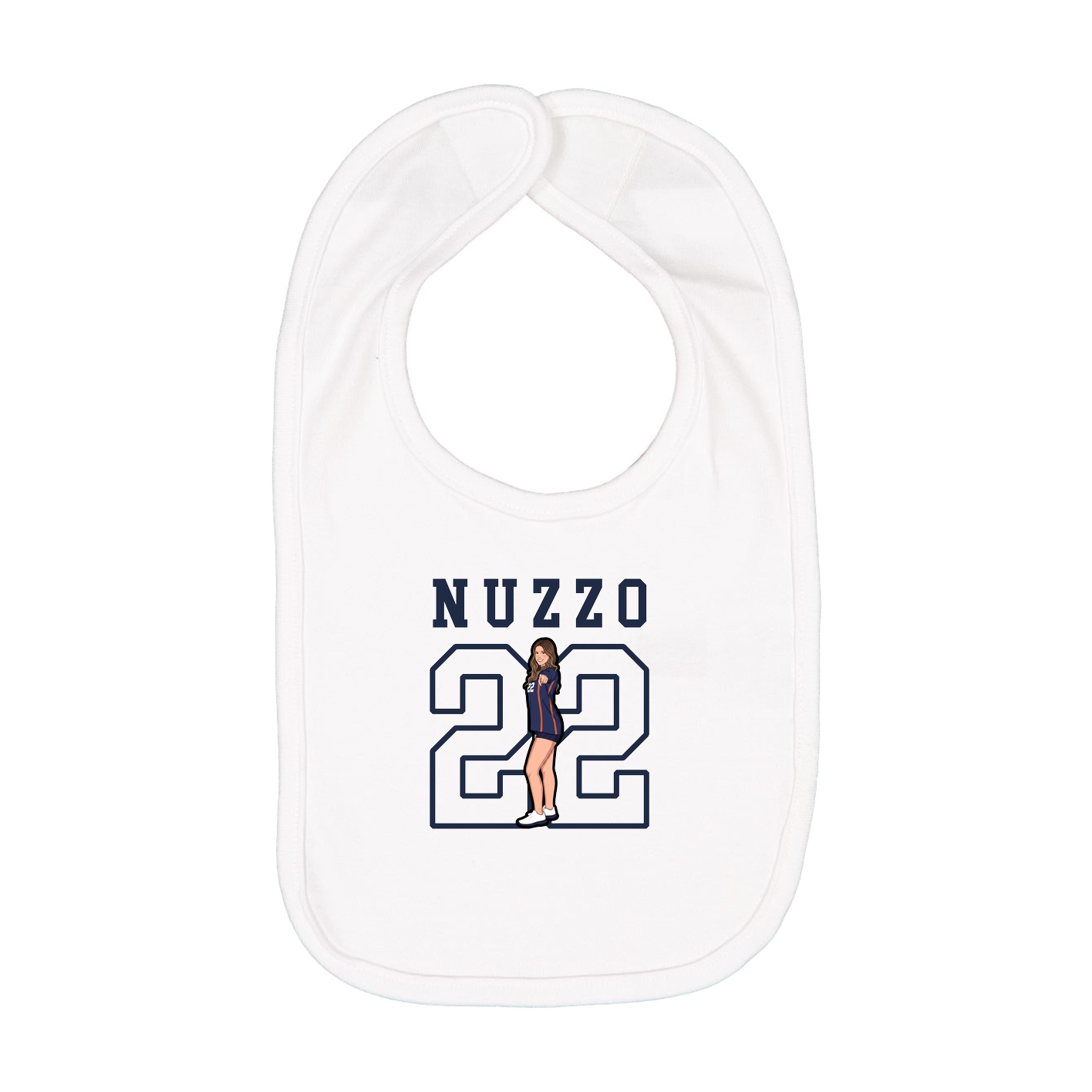 Infant Bib — Shirsey in White