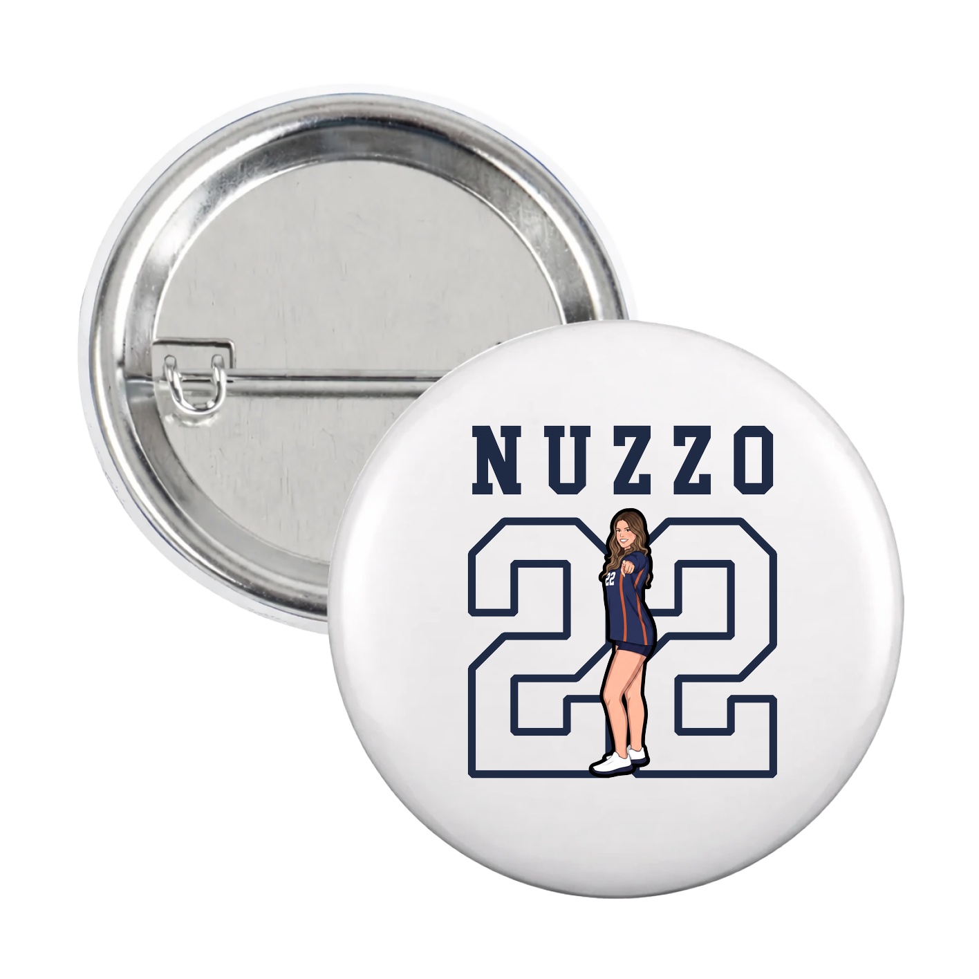 Game Day Button — Shirsey in White