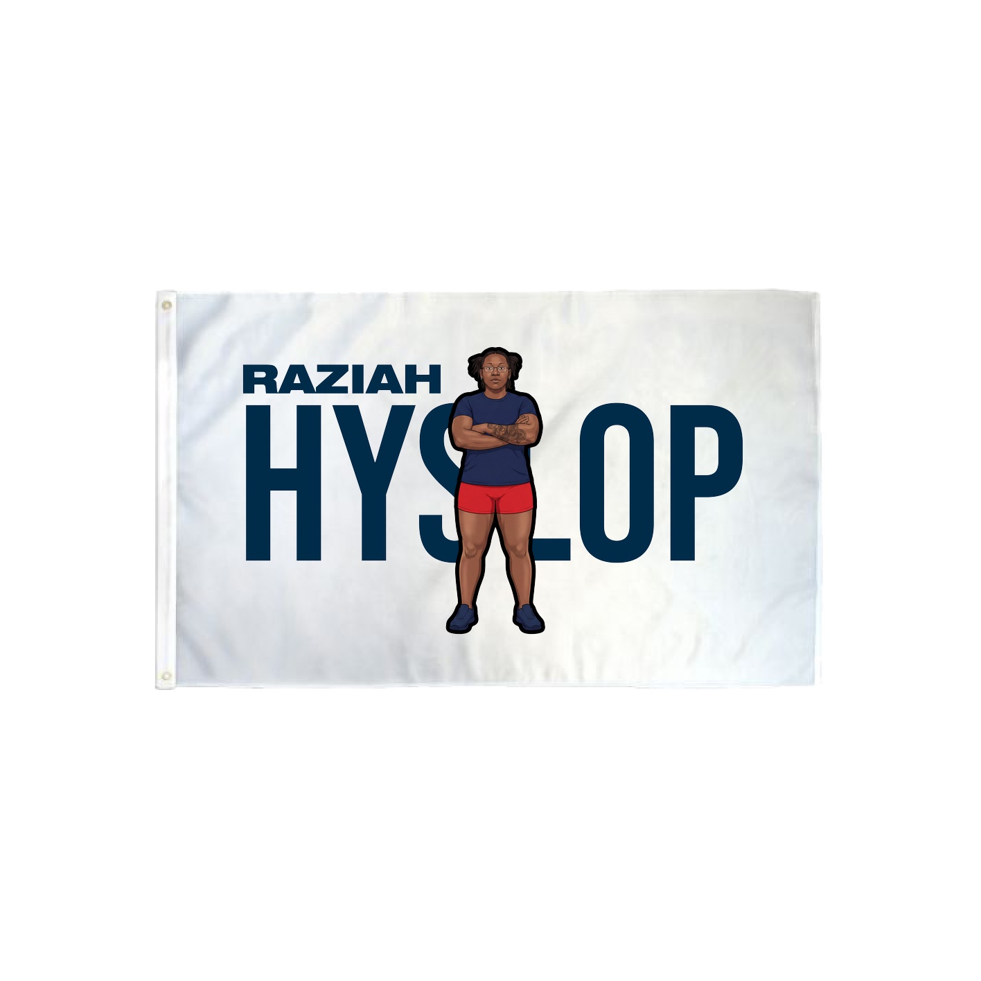 3x5 Flag — Player Name in Classic