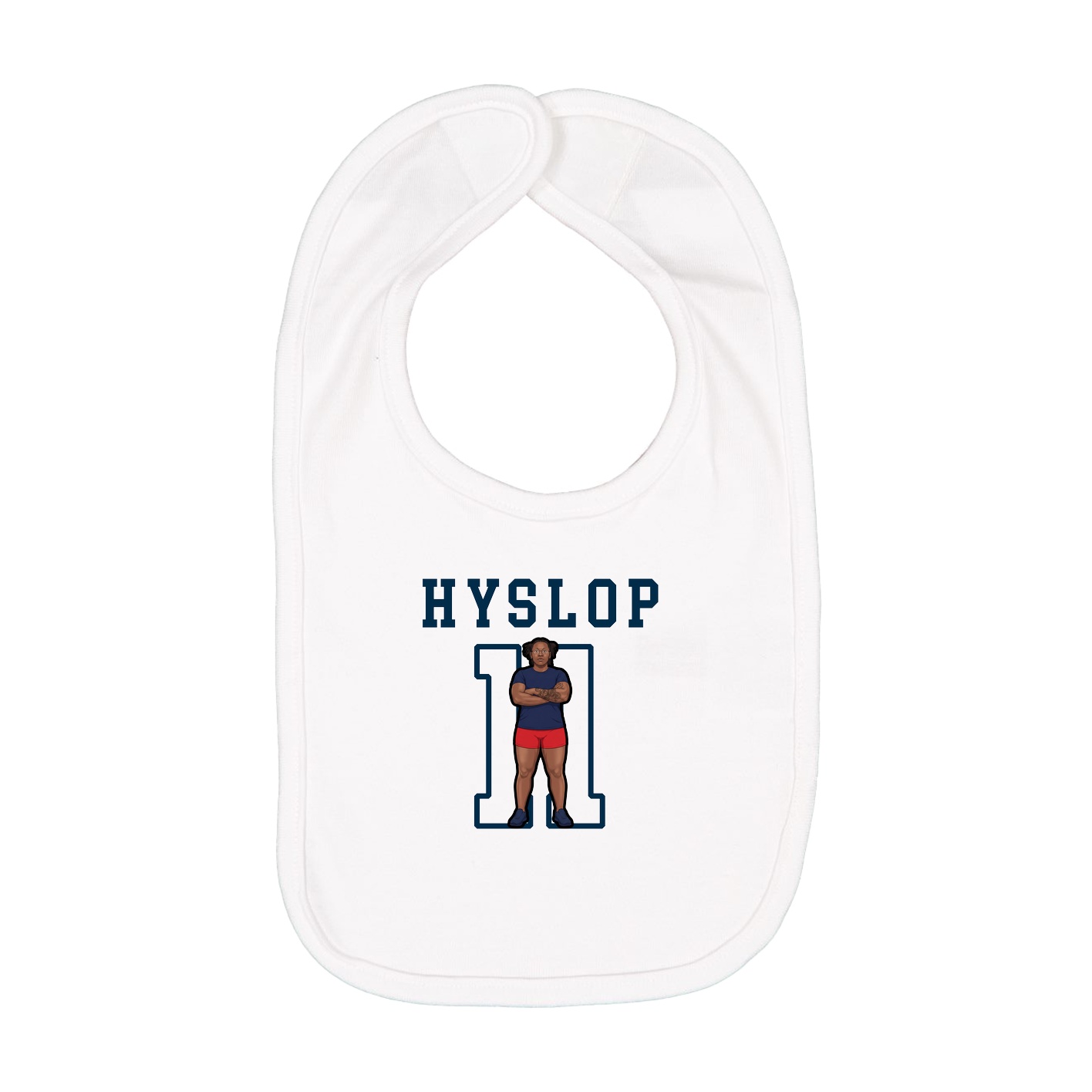 Infant Bib — Shirsey in White