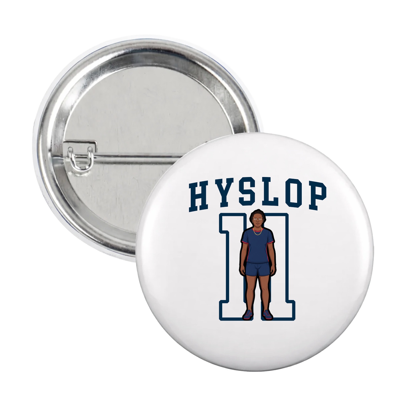 Game Day Button — Shirsey in White