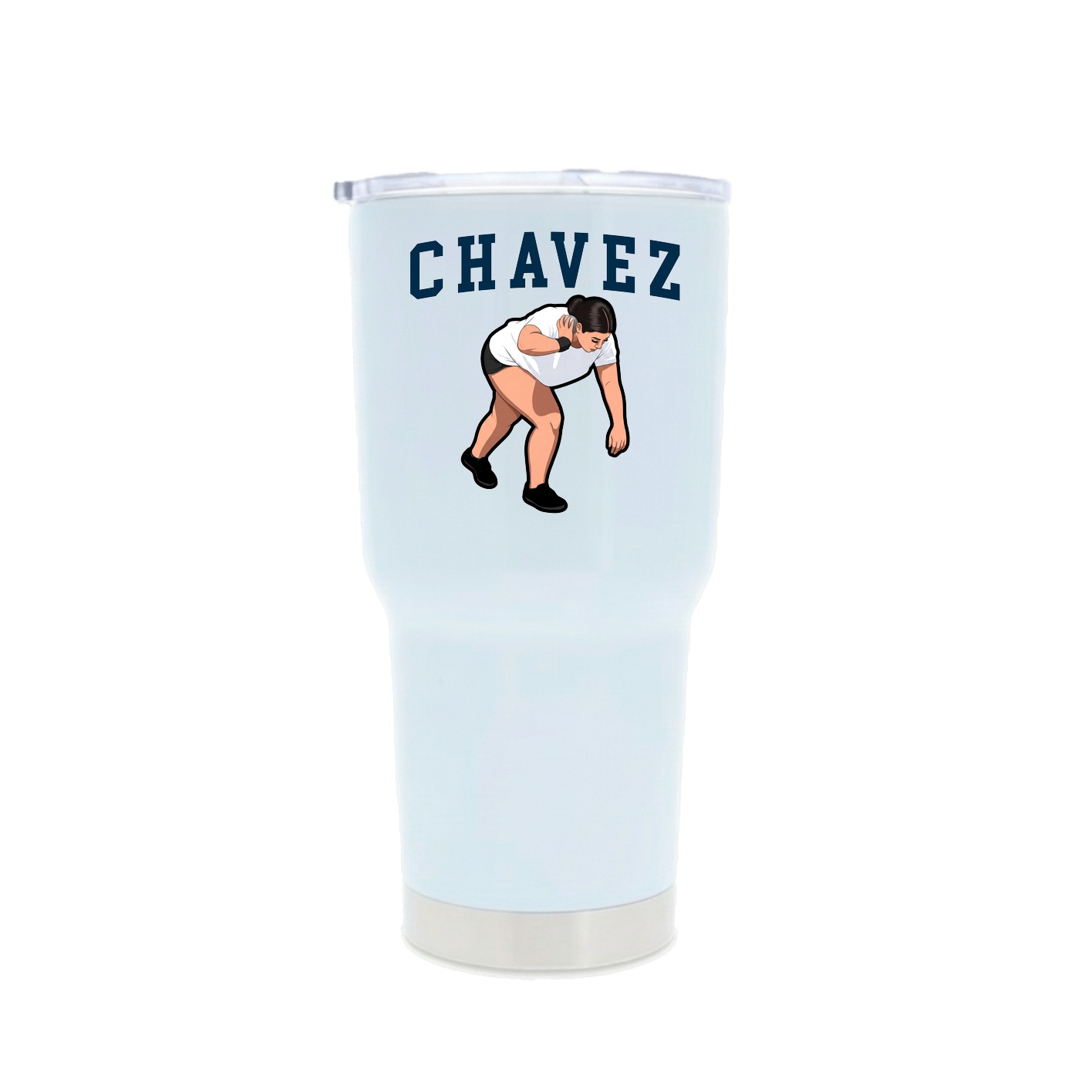 30oz Stainless Steel Tumbler — Shirsey in White