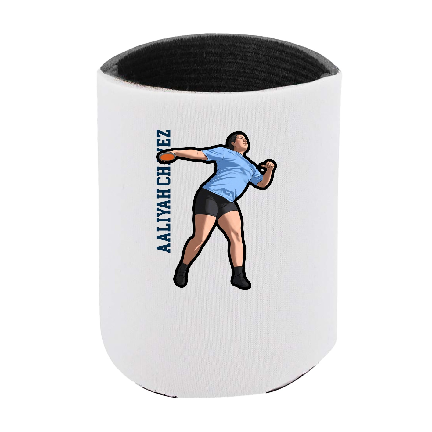 Can Holder — Name Vertical in White