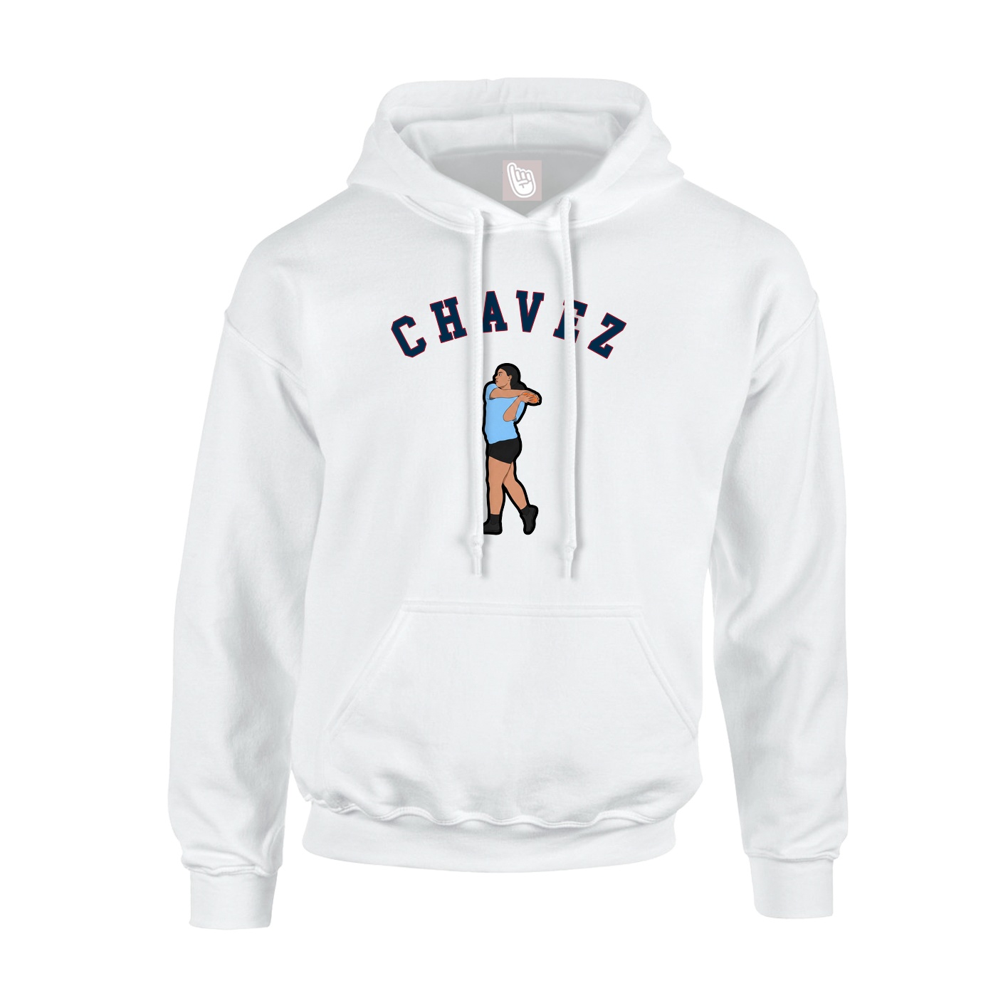 Youth Hoodie — Shirsey Arch in White