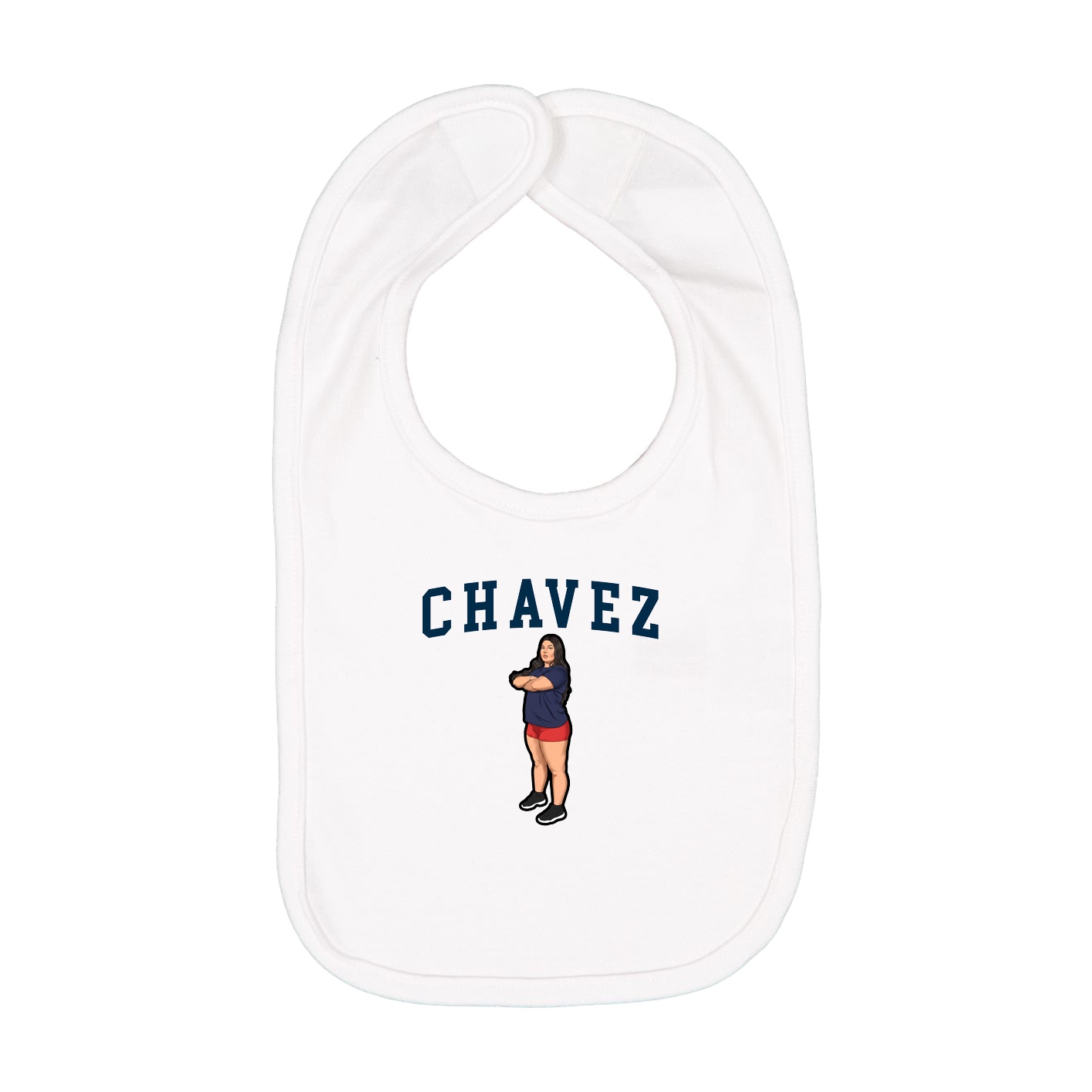 Infant Bib — Shirsey in White