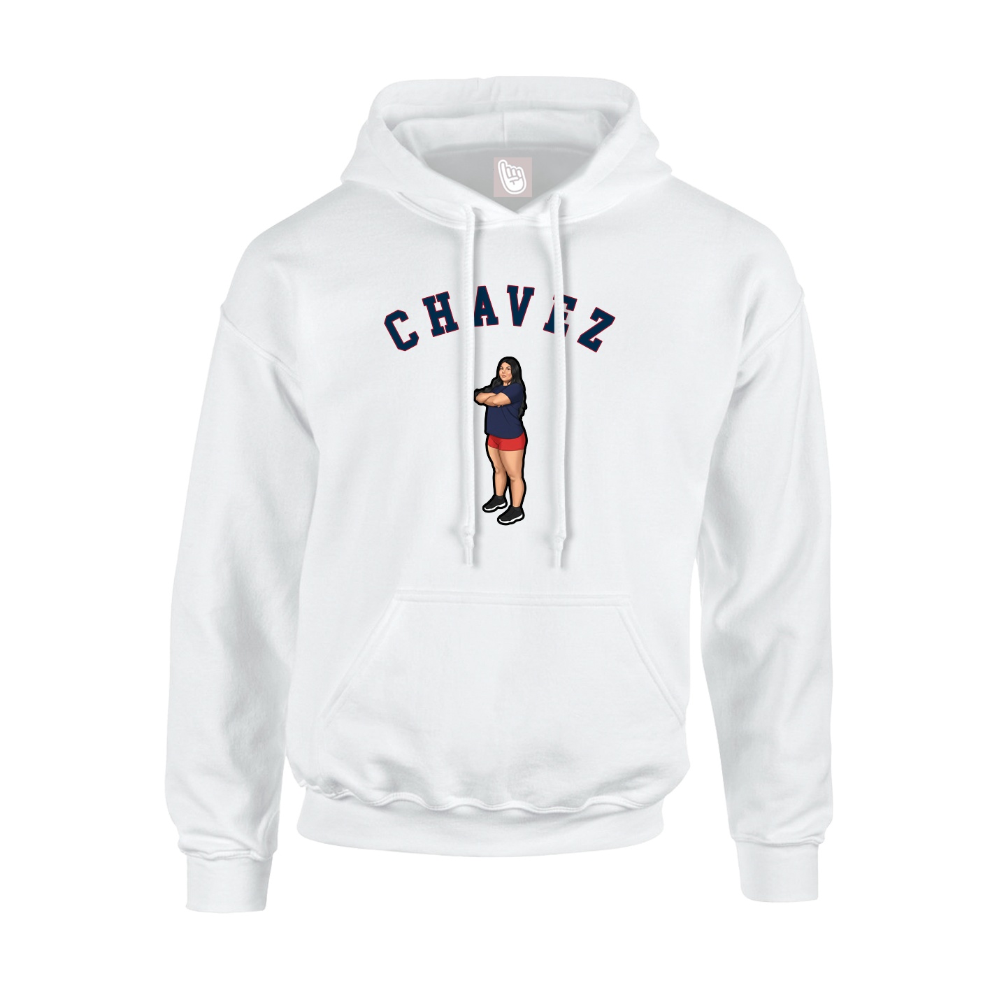 Youth Hoodie — Shirsey Arch in White