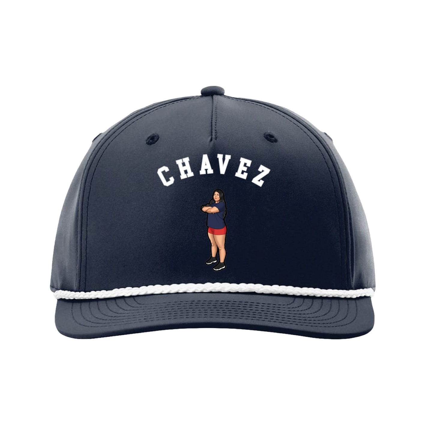 Five-Panel Classic Rope Cap — Shirsey Arch in Navy