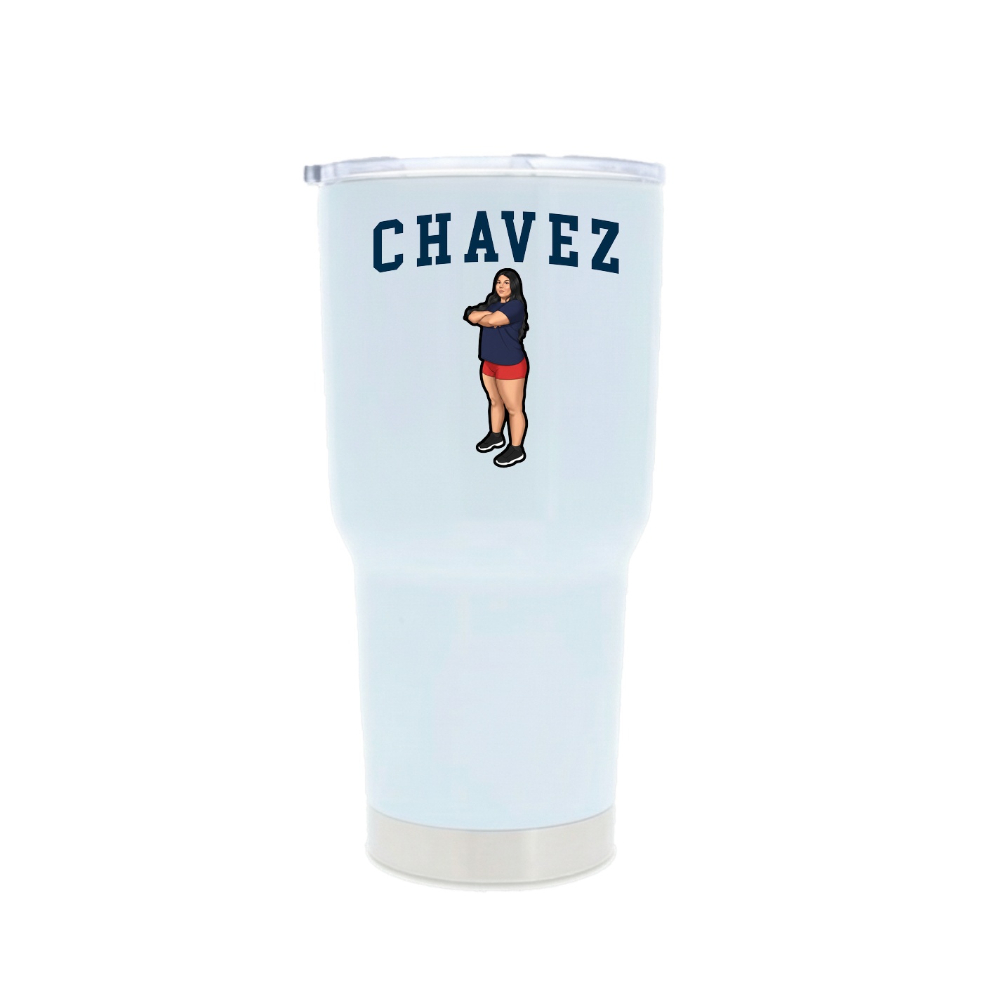 30oz Stainless Steel Tumbler — Shirsey in White