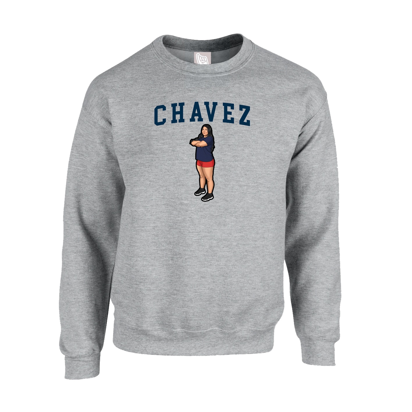 Fleece Crew — Shirsey in Grey