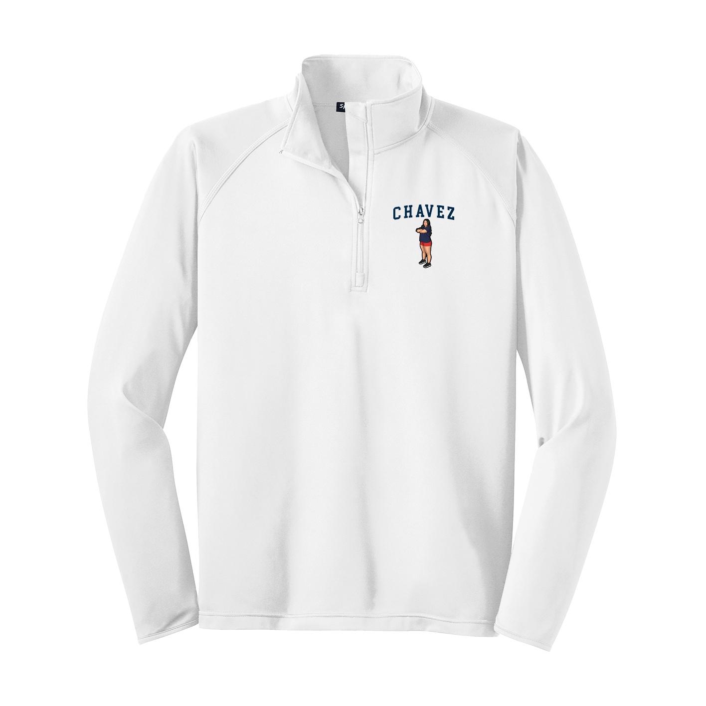 Q-Zip Pullover — Shirsey in White