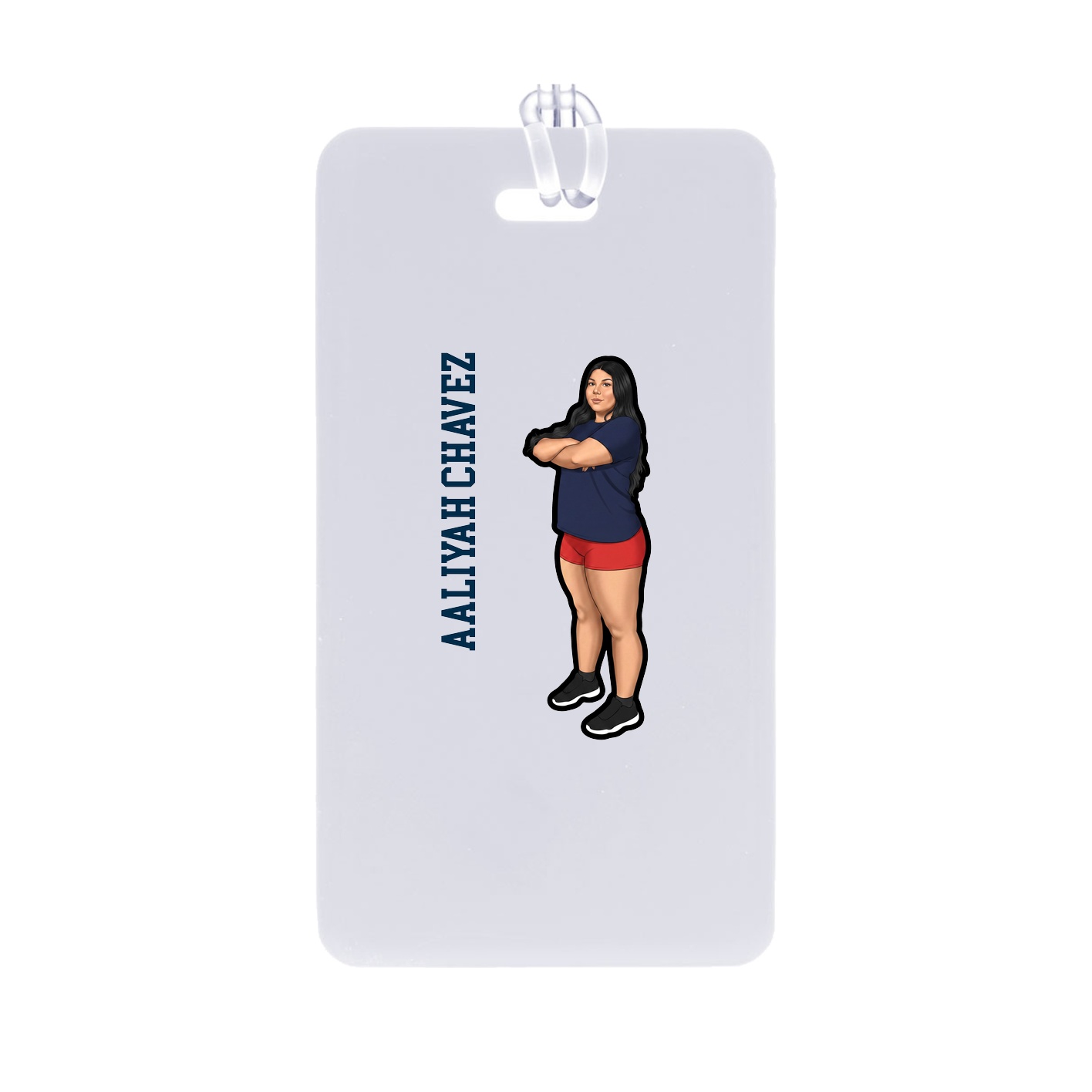 Bag Tag — Name Vertical in Classic