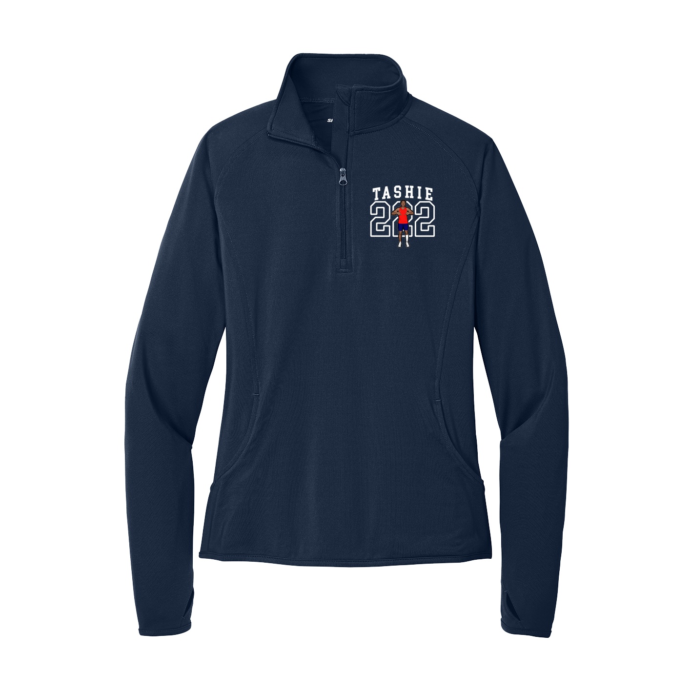 Women's Q-Zip Pullover — Shirsey in Navy