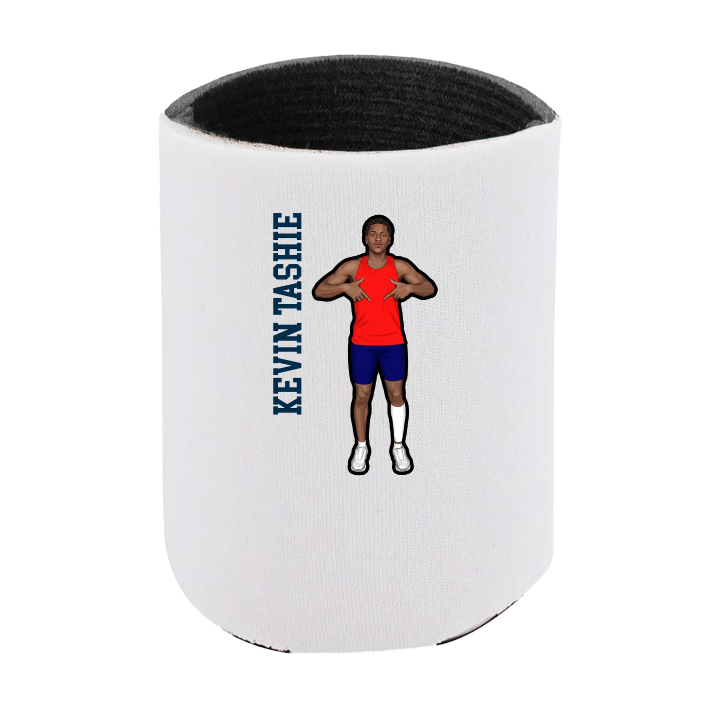 Can Holder — Name Vertical in White