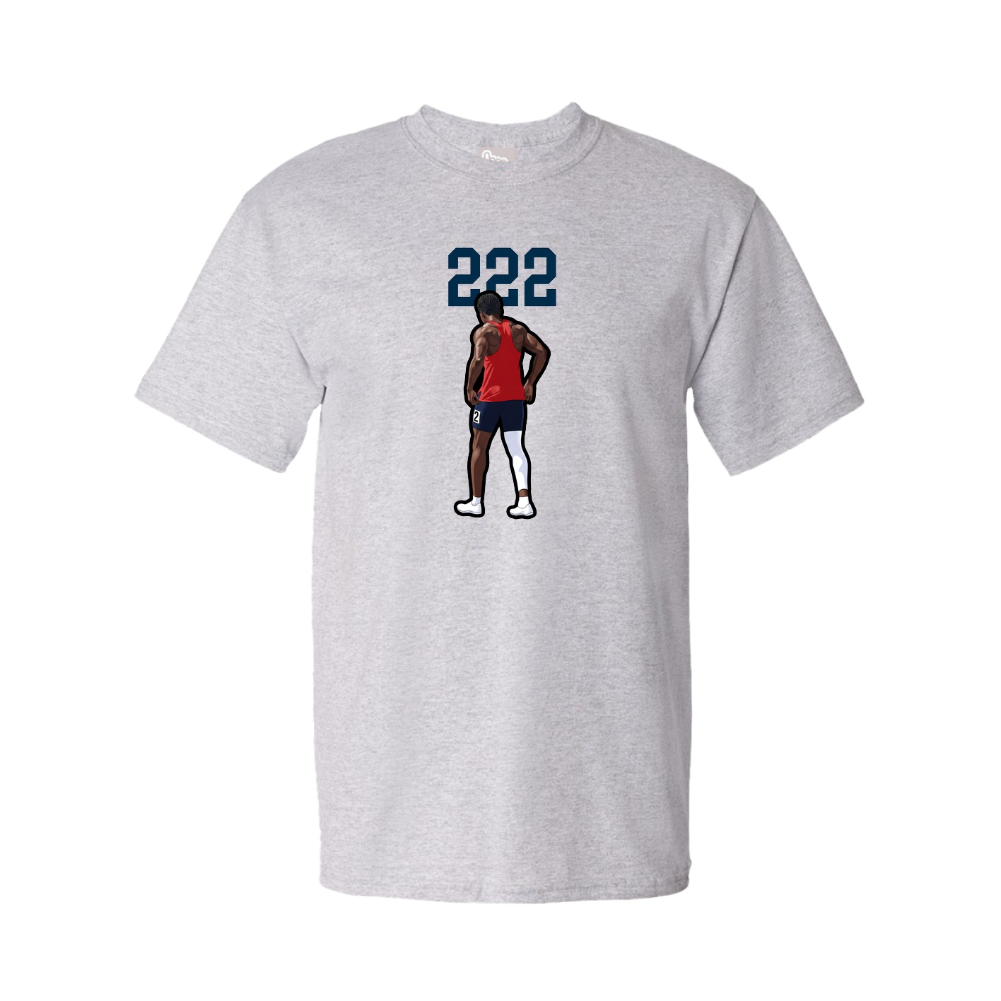 Tee — Number Top in Grey