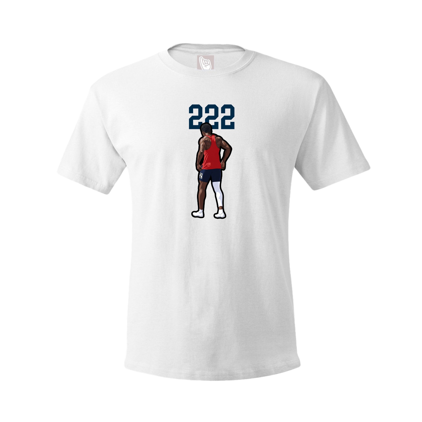 Tee — Number Top in White