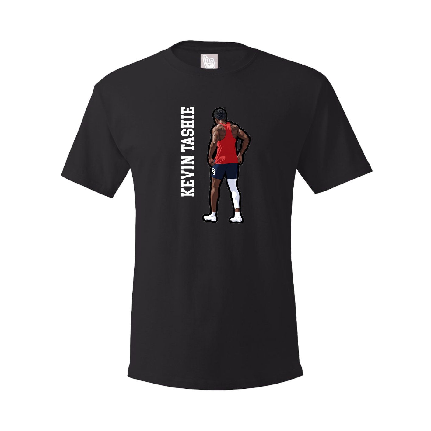 Youth Tee — Name Vertical in Black