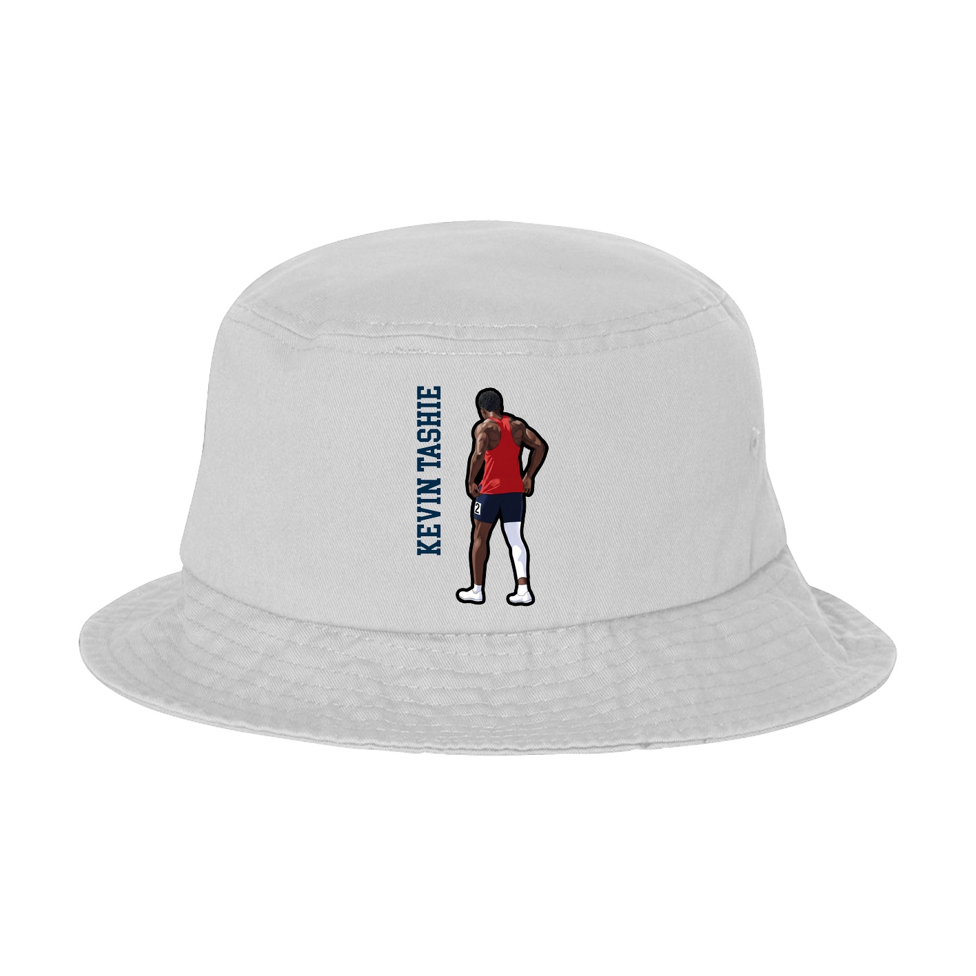 Bucket Cap — Name Vertical in White