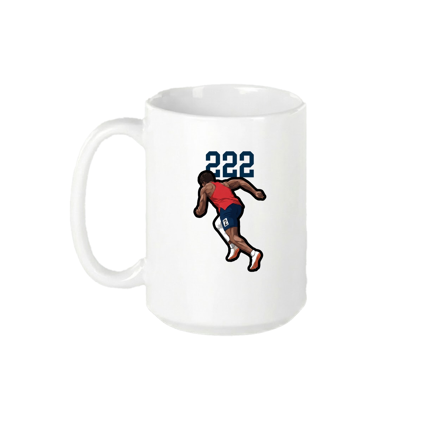 15oz Coffee Mug — Number Top in White