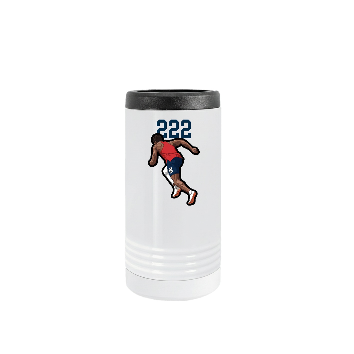 Slim Beverage Holder — Number Top in White