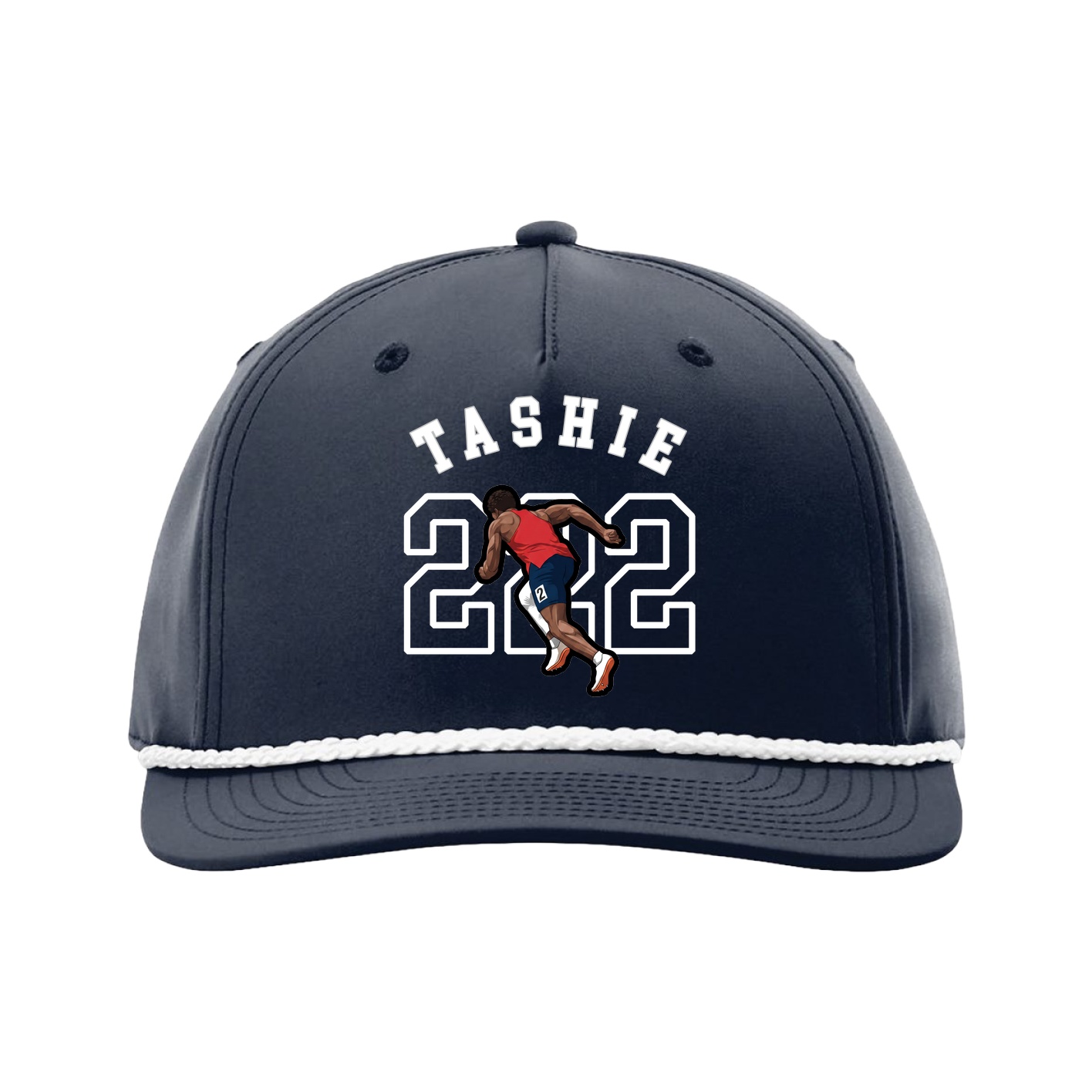 Five-Panel Classic Rope Cap — Shirsey Arch in Navy
