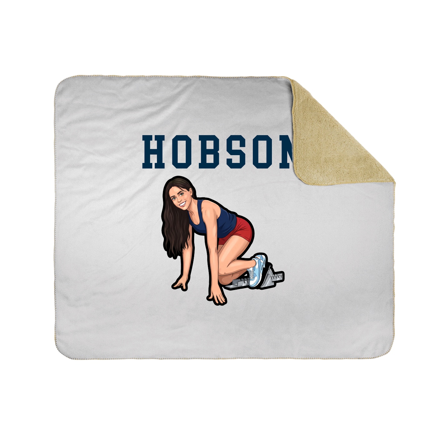 Throw Blanket — Shirsey in White