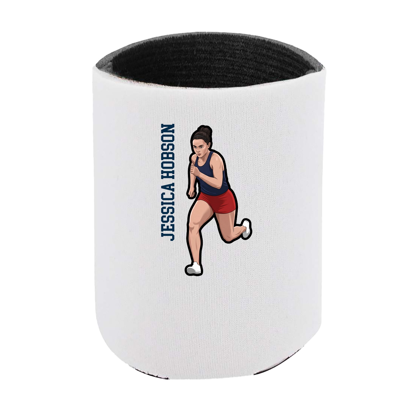 Can Holder — Name Vertical in White