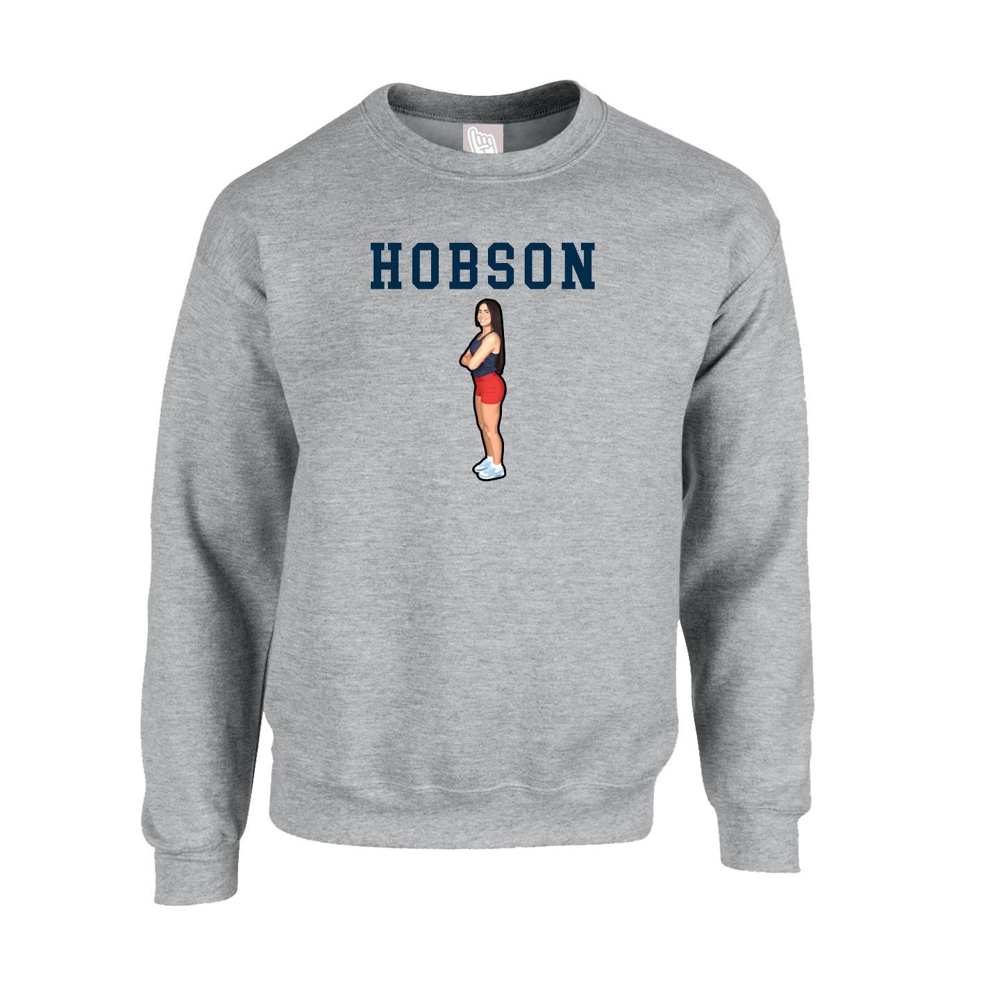 Fleece Crew — Shirsey in Grey
