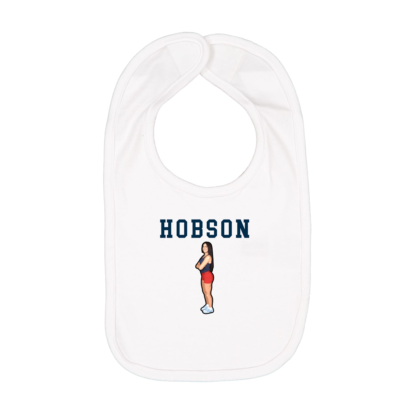 Infant Bib — Shirsey in White