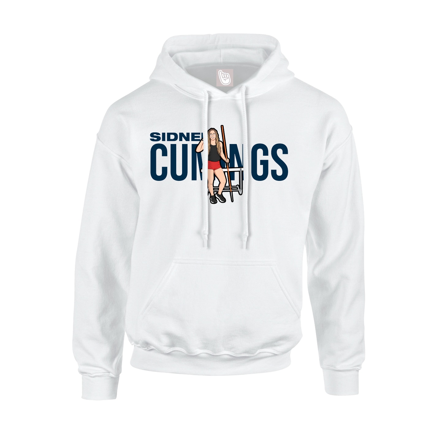 Hoodie — Player Name in White