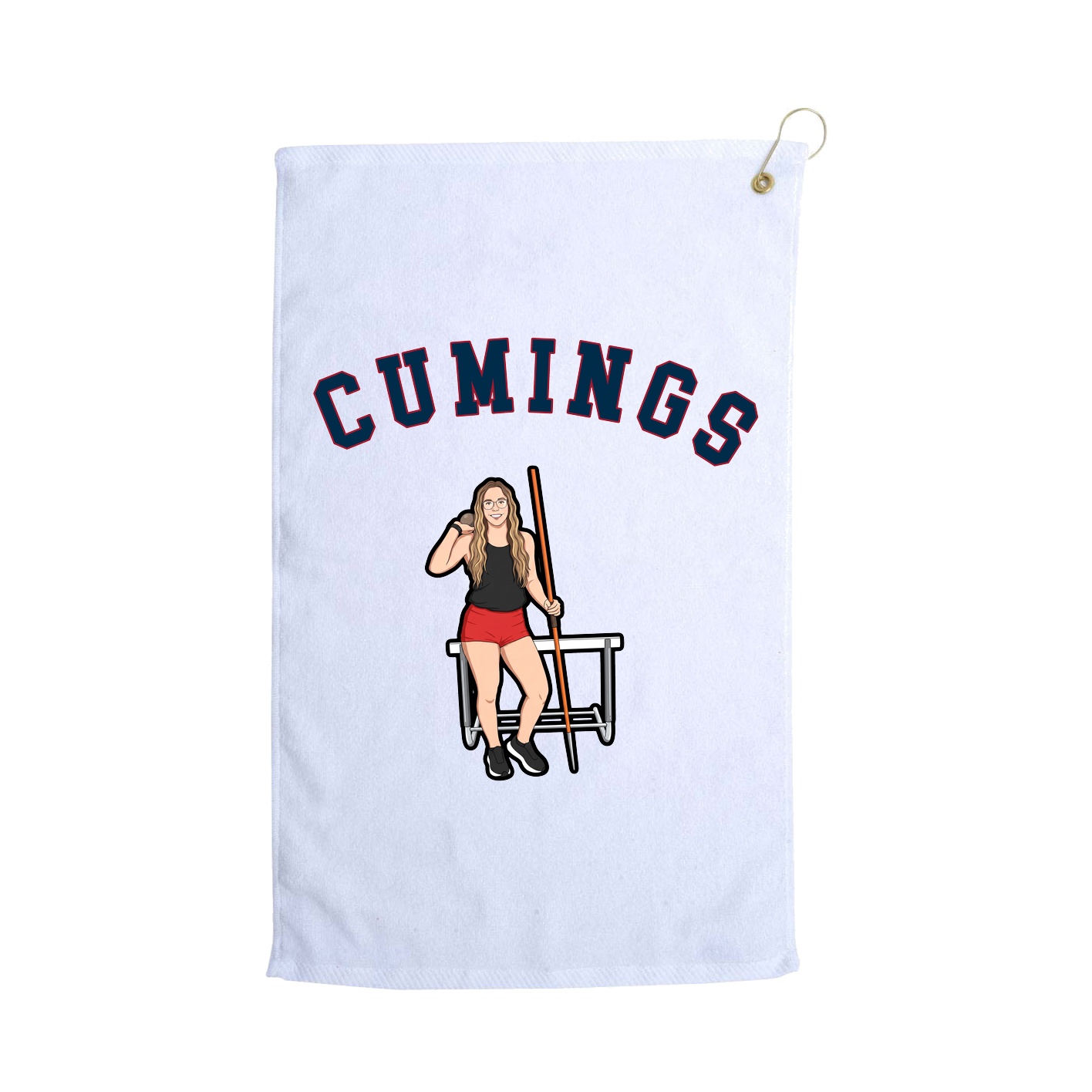 Golf Towel — Shirsey Arch in White