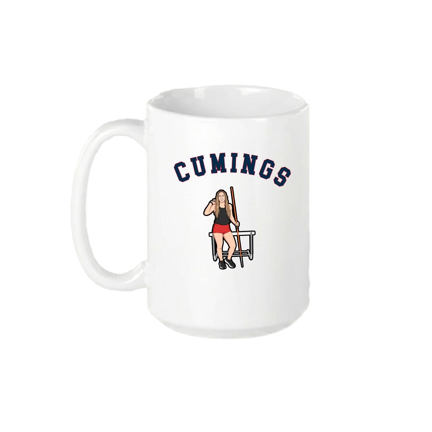 15oz Coffee Mug — Shirsey Arch in White