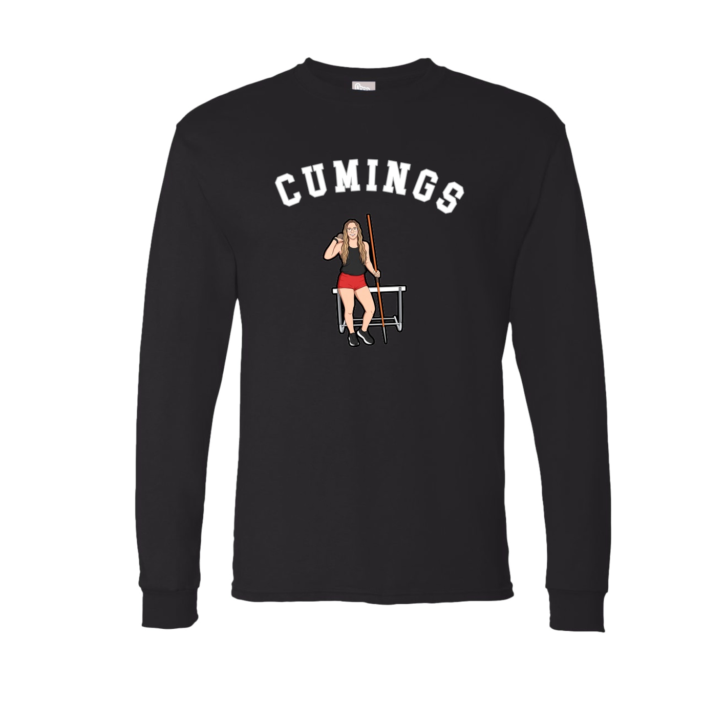 Long Sleeve Tee — Shirsey Arch in Black