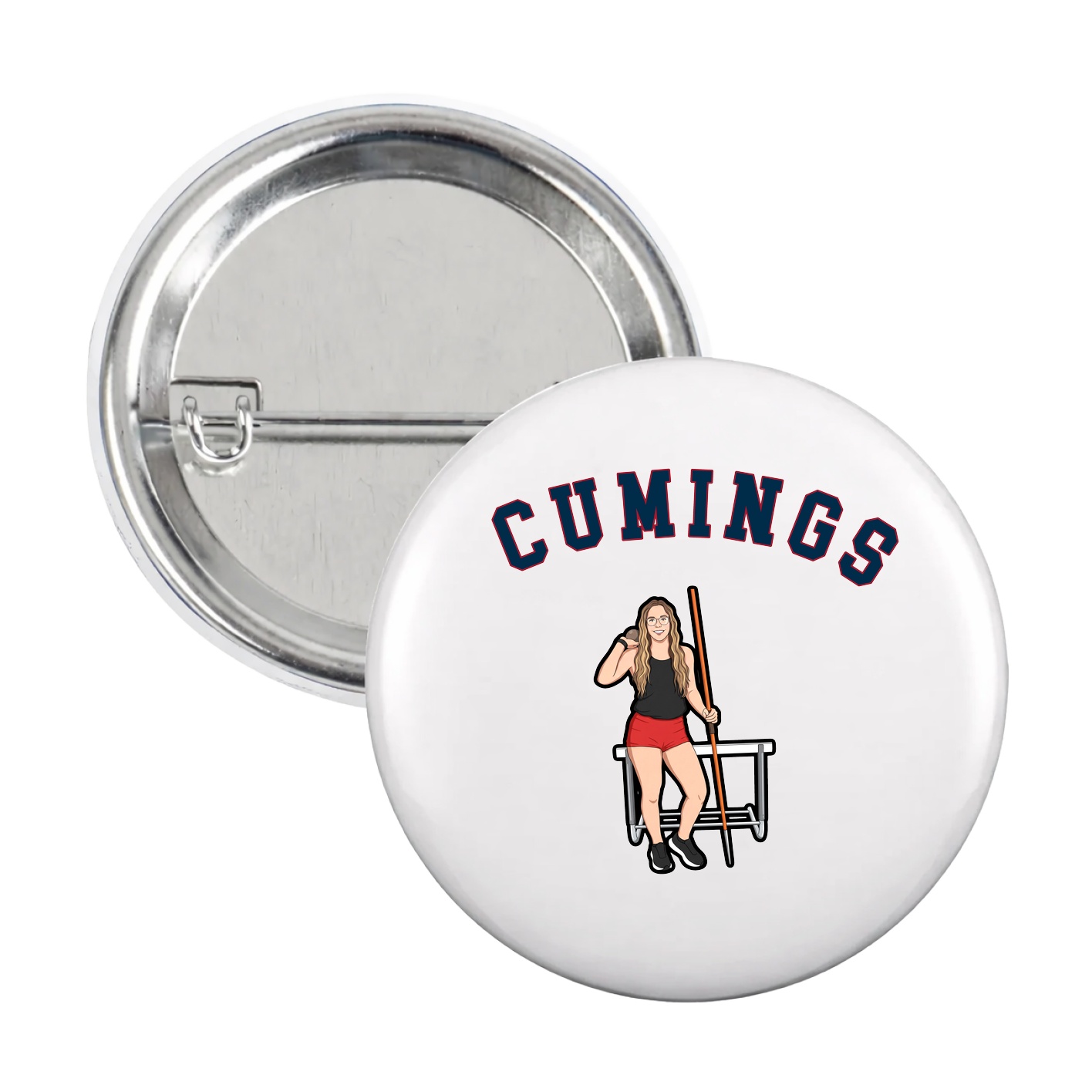 Game Day Button — Shirsey Arch in White
