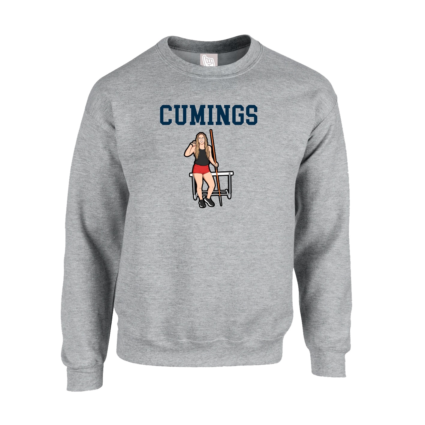 Fleece Crew — Shirsey in Grey