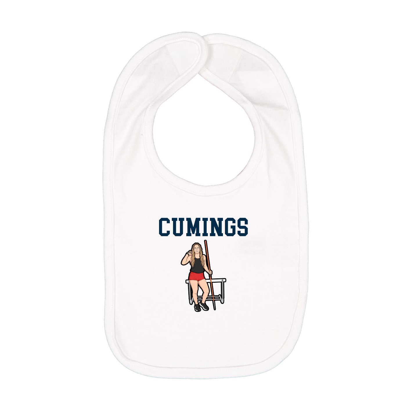 Infant Bib — Shirsey in White