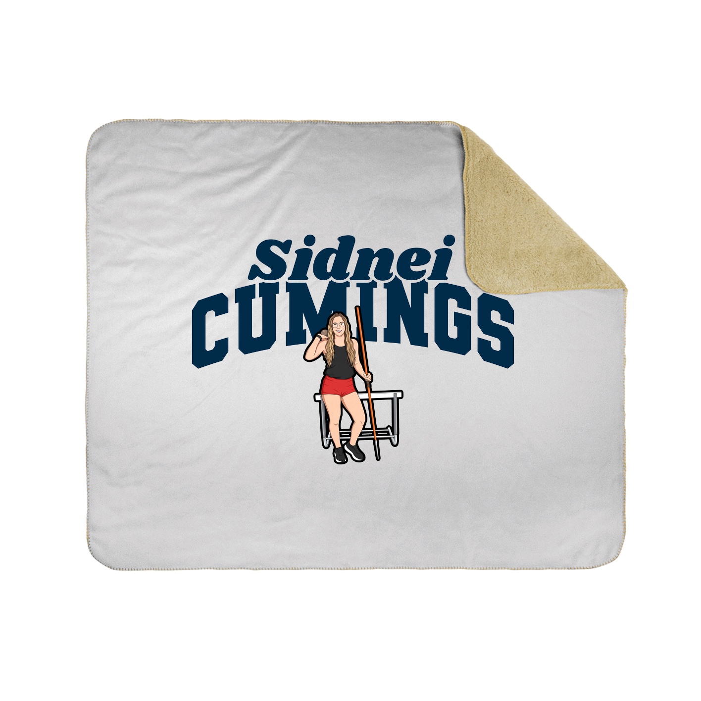 Throw Blanket — Signature Arch in White