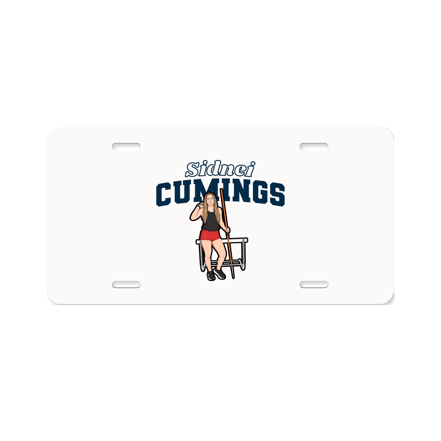 License Plate — Name Arch in Classic