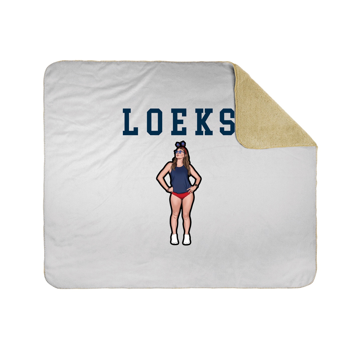 Throw Blanket — Shirsey in White