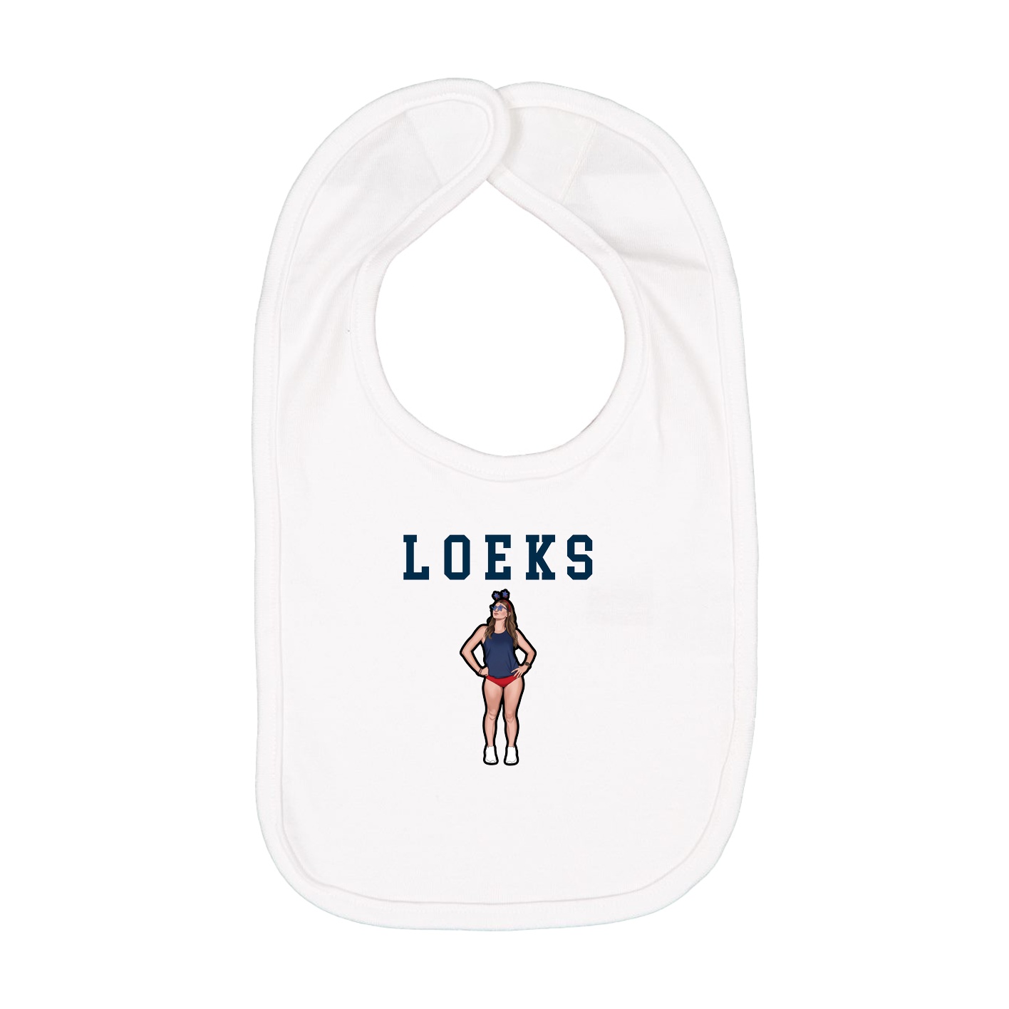 Infant Bib — Shirsey in White