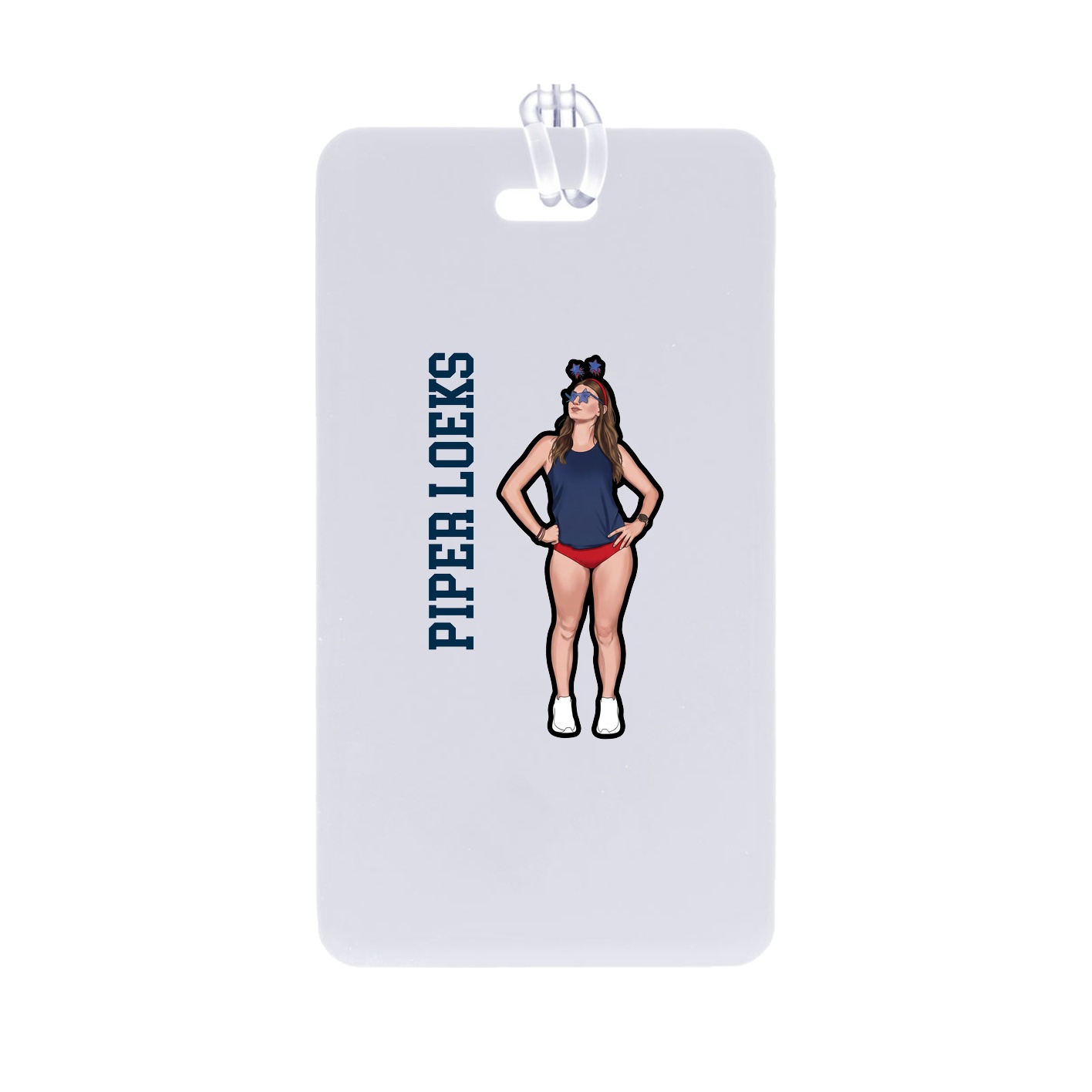 Bag Tag — Name Vertical in Classic