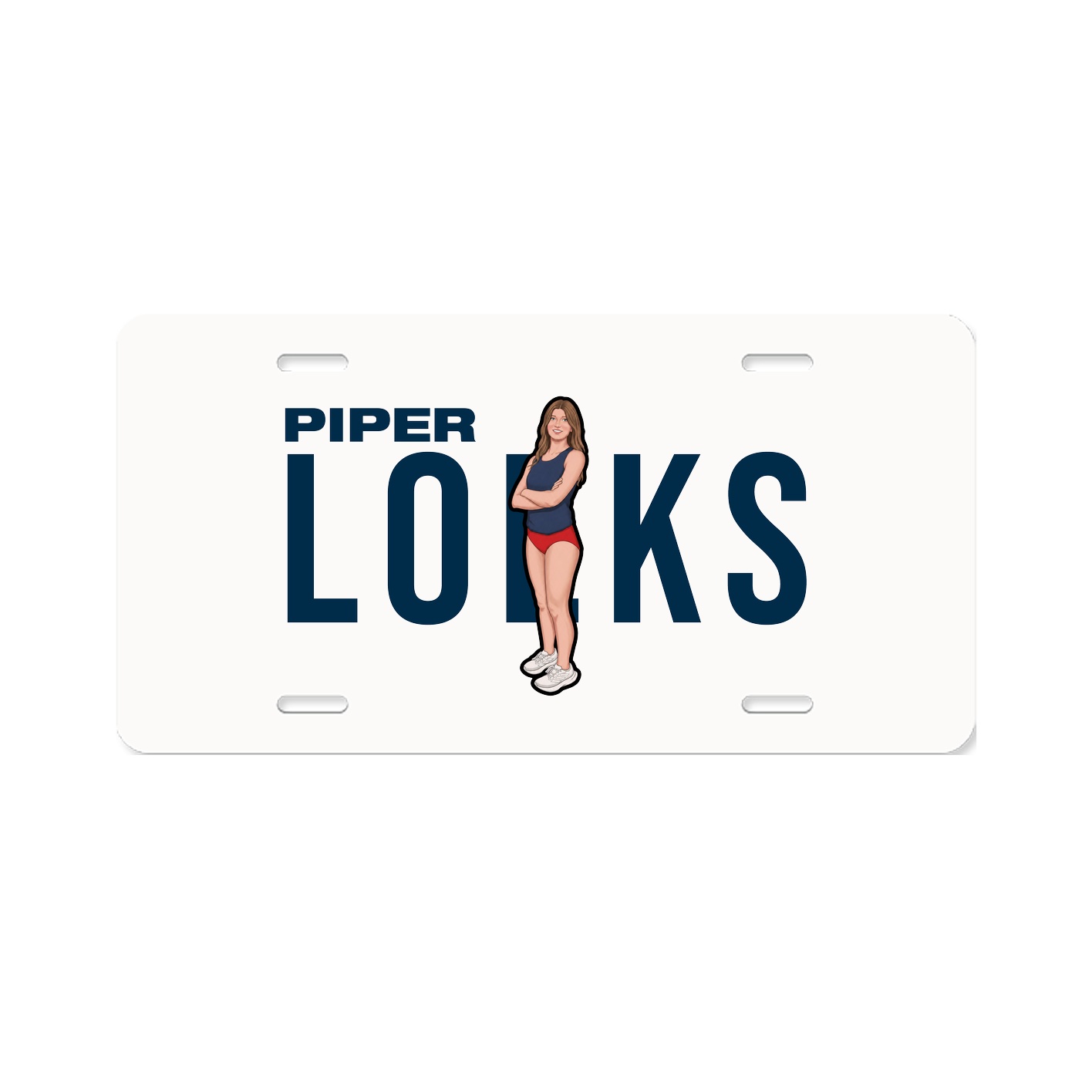 License Plate — Player Name in Classic