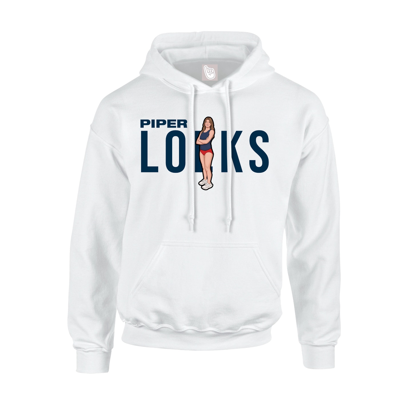 Youth Hoodie — Player Name in White