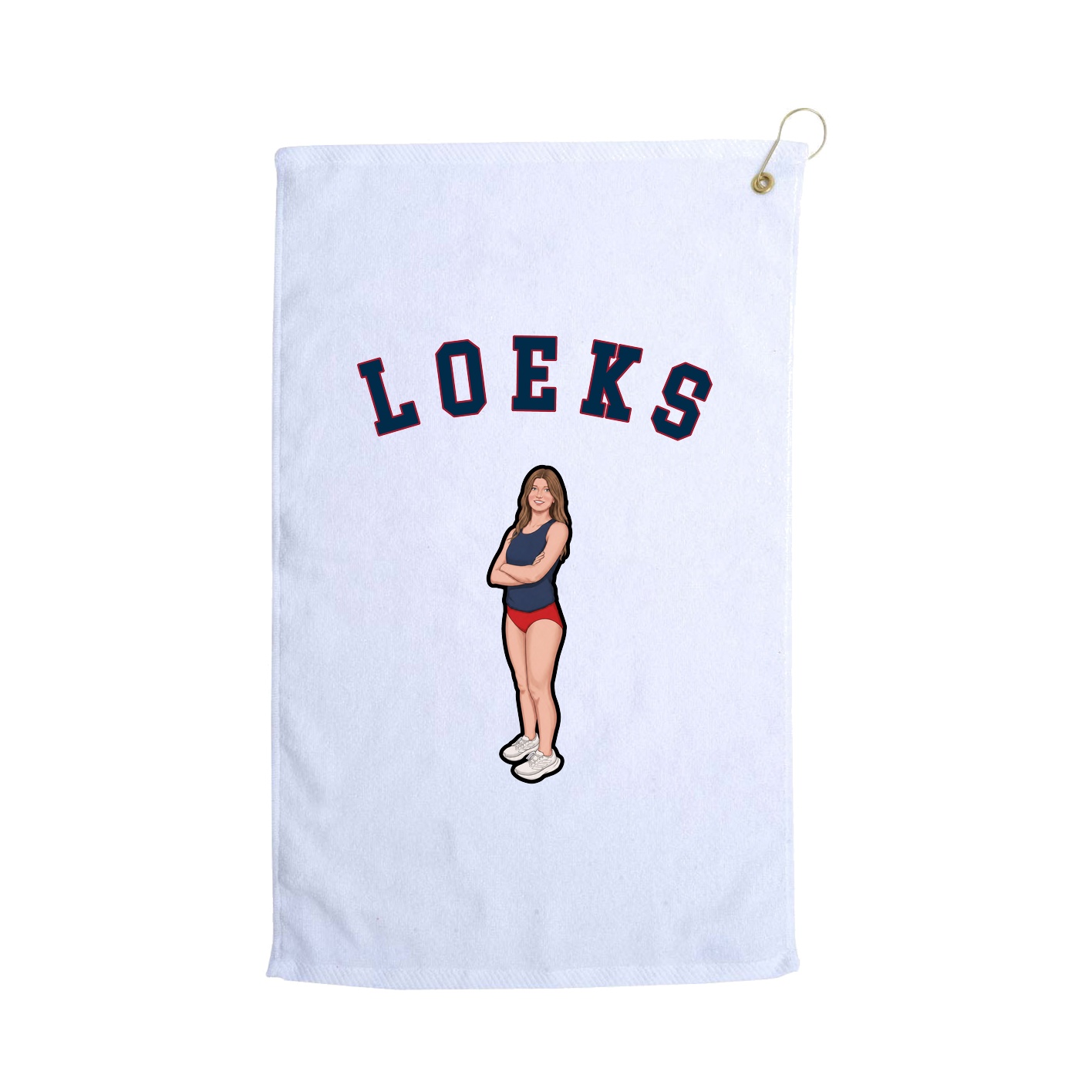 Golf Towel — Shirsey Arch in White