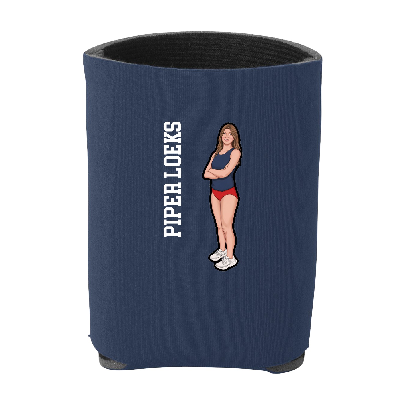 Can Holder — Name Vertical in Navy
