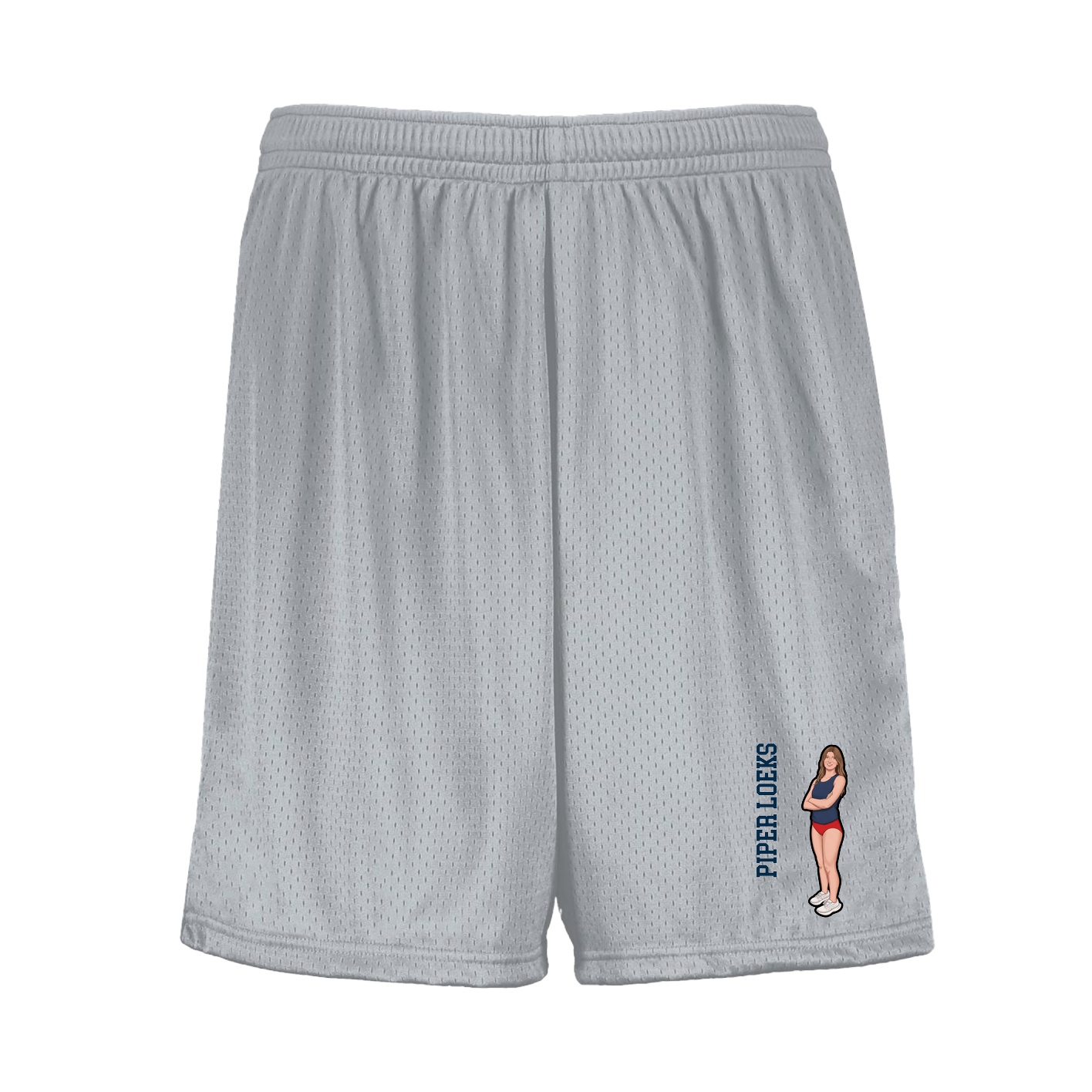 Shorts — Name Vertical in Silver