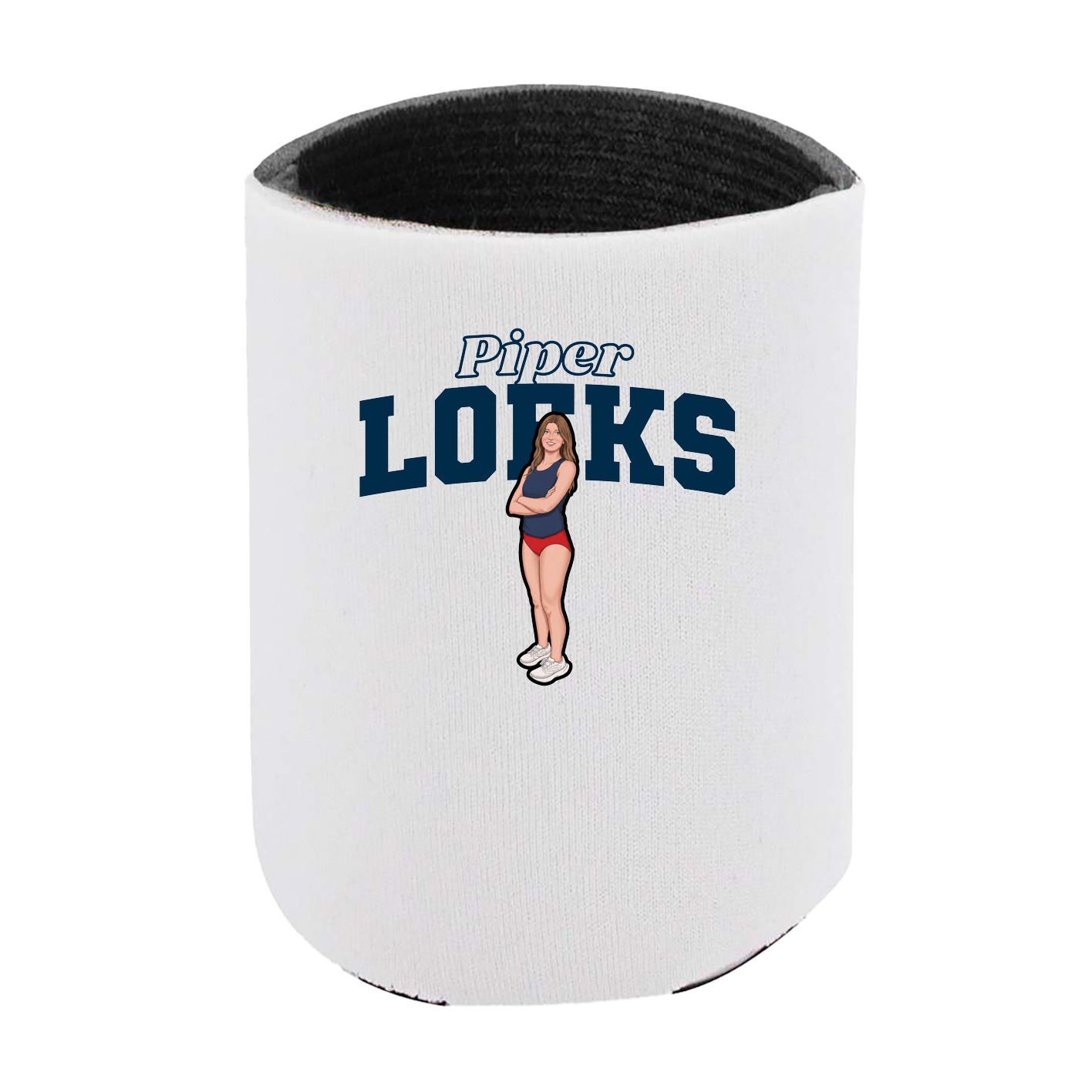 Can Holder — Name Arch in White