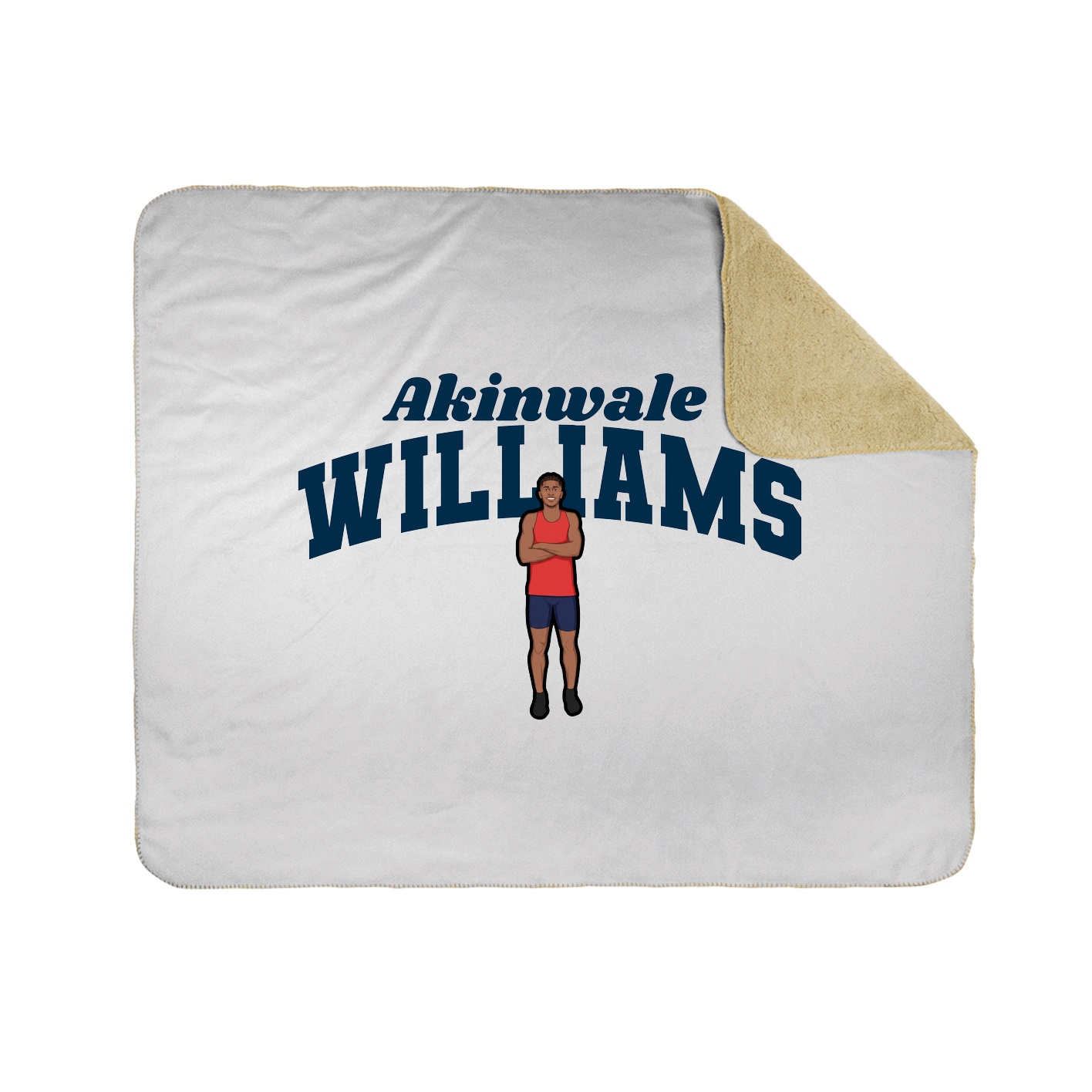 Throw Blanket — Signature Arch in White