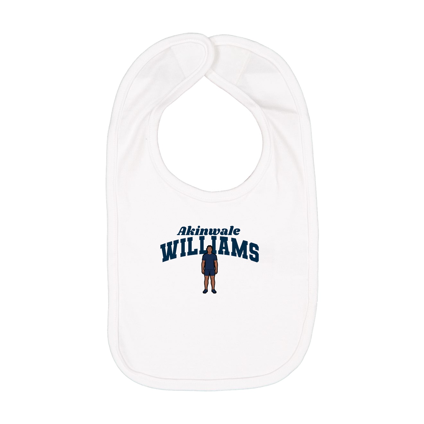 Infant Bib — Signature Arch in White