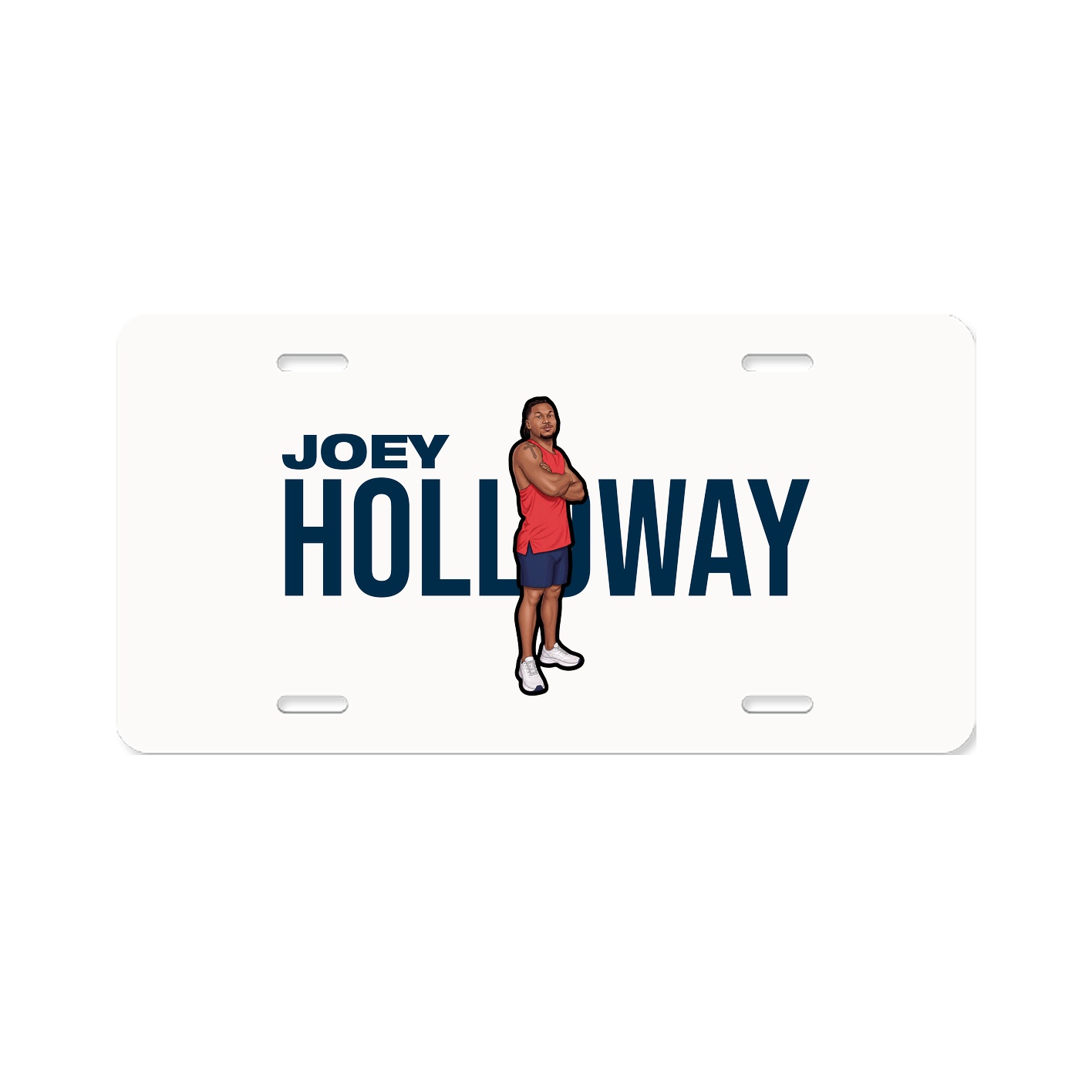 License Plate — Player Name in Classic