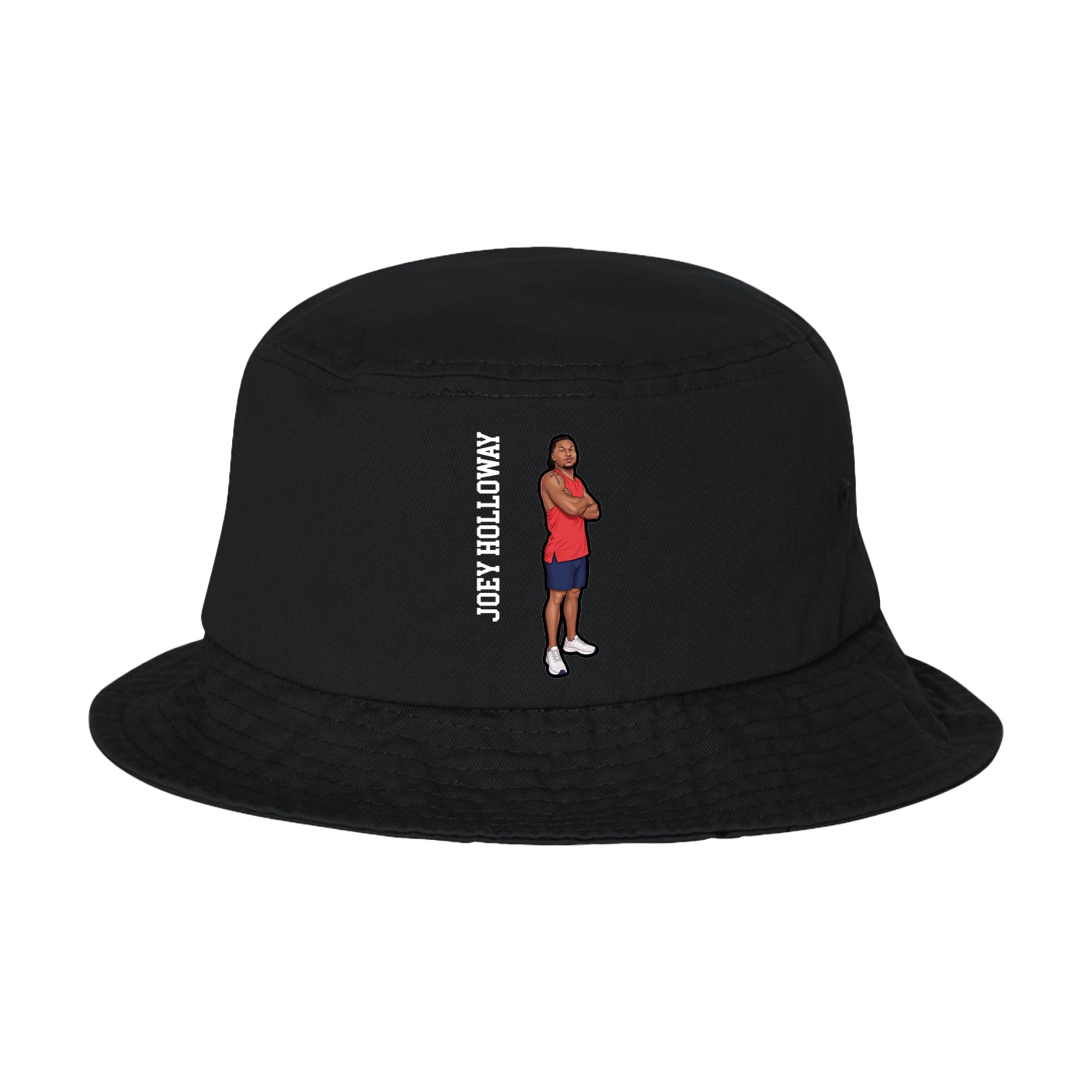 Bucket Cap — Name Vertical in Black